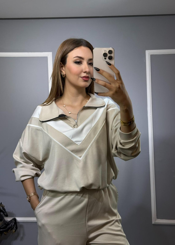 V DETAYLI OYSHO KUMAŞ TAKIM