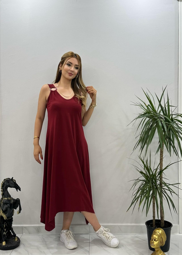 ADYES ASİMETRİK KESİM ELBİSE