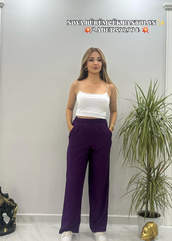 2 ADET NOVA BÜRÜMCÜK PANTOLON
